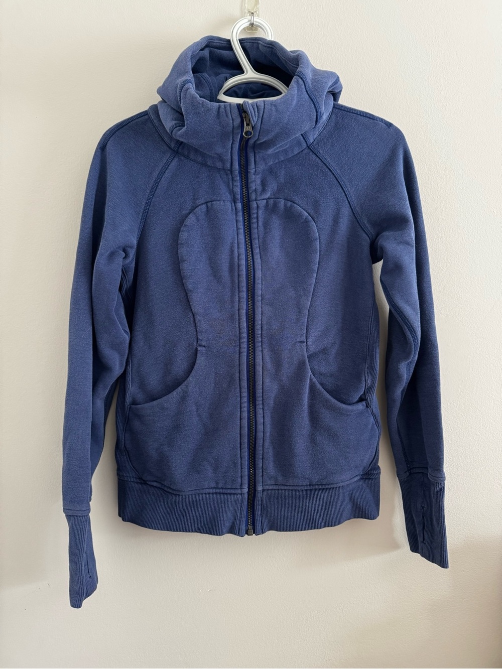 Lululemon athletica Women’s Blue Scuba Full-Zip Hoodie Older style Size 4